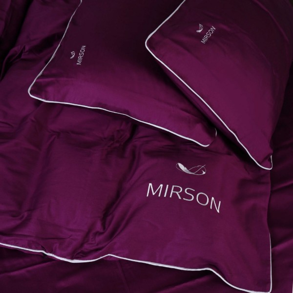 Фото - Комплект постельного белья MirSon King Size 3220 Oriana Corner Сатин 220х240 см (2200008711672)